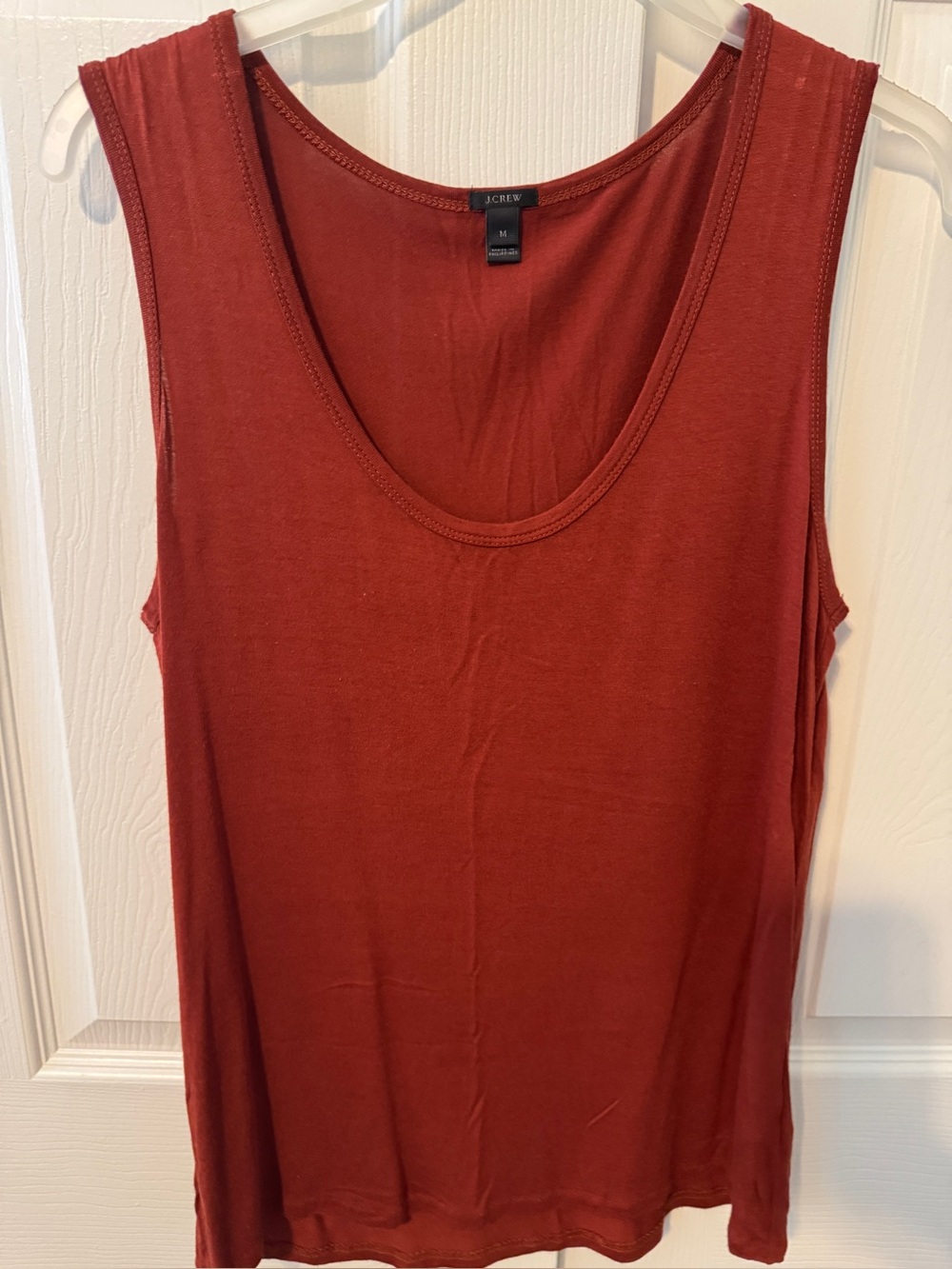 J. Crew Women's Rust Scoop Neck Tank